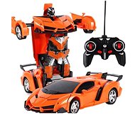 Mamido Car Robot Transformers 2in1 RC remote control, orange - Remote Control Car