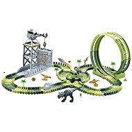 Mamido Dinosaur Race Track with Loop and Lights 144 pieces MT1520 - Slot Car Track