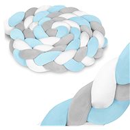 Ricokids crib bumper 3 m blue-grey - Crib Bumper