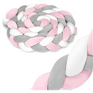 Ricokids crib bumper 3 m pink and grey - Crib Bumper