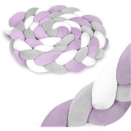 Ricokids crib bumper 3 m purple and grey - Crib Bumper