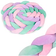 Ricokids crib bumper 3 m mint pink and purple - Crib Bumper