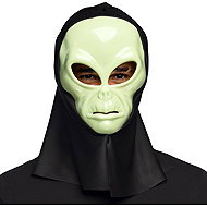 Boland Fluorescent Alien Mask with Hood - Carnival Mask