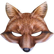 Boland Fox mask made of foam rubber covered with fabric - Carnival Mask