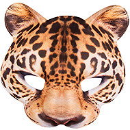 Boland Leopard mask made of foam rubber covered with fabric - Carnival Mask