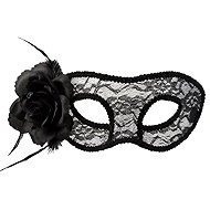 Boland Mysterious lace scarf with flower - Carnival Mask