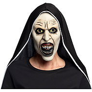 Boland Latex mask screaming nun with hood - Carnival Mask