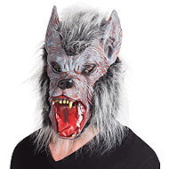 Boland Latex wolf mask with hair - Carnival Mask
