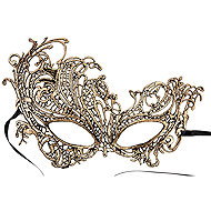 Carnival Toys Lace scratcher gold - Carnival Mask