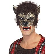 Smiffys Half mask with wolf hair - Carnival Mask