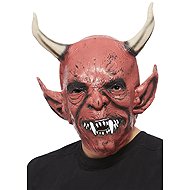 Smiffys Devil mask with big horns - Carnival Mask