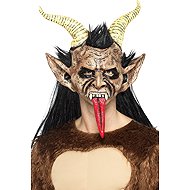 Smiffys Devil mask with Krampus horns - Carnival Mask