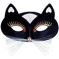 Widmann Cat scratching post fabric black - Carnival Mask