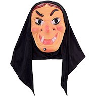Widmann Witch mask with hood brown hair - Carnival Mask