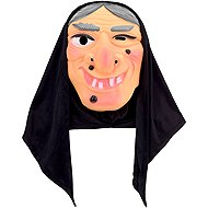 Widmann Witch mask with hood grey hair - Carnival Mask