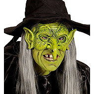 Widmann Witch mask green - Carnival Mask