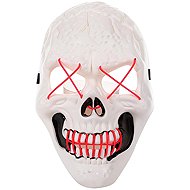 Verk Scary glowing skull mask white and pink - Carnival Mask