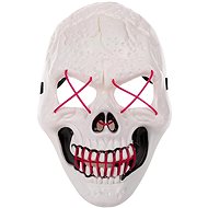 Verk Scary glowing skull mask white and purple - Carnival Mask