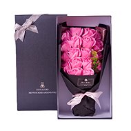 Teddy bear pink soap rose puget in gift box - Gift Box