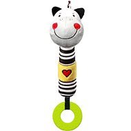 BabyOno Plyšová pískací hračka s kousátkem Zebra Zack, 26 cm - Plyšák