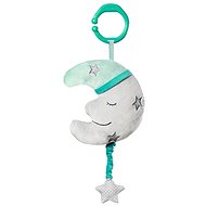 BabyOno Hanging plush toy with melody - Happy Moon - Pushchair Toy