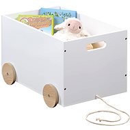 kesper Toy box with wheels, white 50 × 35 × 30 cm - Storage Box