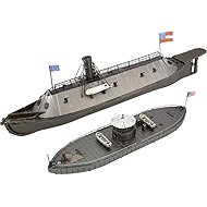 METAL EARTH 3D puzzle Monitor & Merrimack (ICONX) - Metal Model