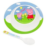 2-piece plastic set PEPPA PIG baby - Dish Set