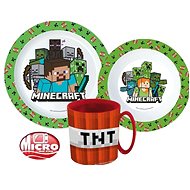 3-piece plastic set MINECRAFT - Dish Set