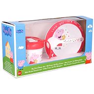 3-piece plastic set PEPPA PIG baby - Dish Set