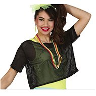 Guirca mesh retro t-shirt disco black - Costume