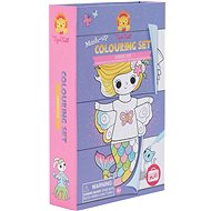 Tiger Tribe Colouring Set Dress Ups - Colouring Book