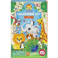 Tiger Tribe Colouring Set Zoo - Colouring Book