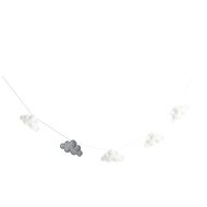 Dream Creations Children's garland clouds, grey - Children's Bedroom Decoration