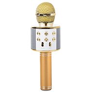 Verk 01377 Karaoke Bluetooth microphone, 1800mAh, gold - Children’s Microphone