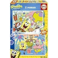 EDUCA Puzzle Sponge Bob 2 × 100 pieces - Jigsaw Puzzle