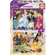 EDUCA Disney Princesses Puzzle 2 × 48 pieces - Jigsaw Puzzle