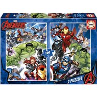 EDUCA Puzzle Avengers 2 × 100 pieces - Jigsaw Puzzle