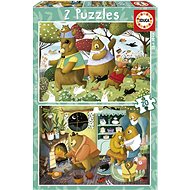 EDUCA Puzzle Forest Stories 2 × 20 pieces - Jigsaw Puzzle