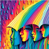 YAZZ Rainbow square puzzle 1023 pieces - Jigsaw Puzzle