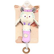 ELFIKI Eco Friendly Softies Magic Rattle Owl Mia - Baby Rattle