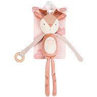 ELFIKI Eco Friendly Softies Magic Rattle Deer Ruby - Baby Rattle