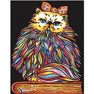 colourvelvet Velvet picture Cat bow - Colouring Book