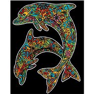 colourvelvet Velvet picture Dolphins - Colouring Book