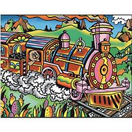 colourvelvet Velvet picture Train - Colouring Book