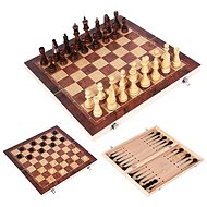 Gaira wooden chess set 3in1 24 × 24 cm - Tabletop Game 