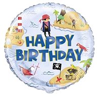 Balloon foil pirate - happy birthday - 45 cm - Balloons