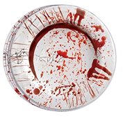 Halloween Paper plates blood 8 pcs 23 cm - Set of Plates