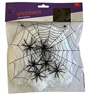 Spider web white 20g + 6 spiders - Party Accessories