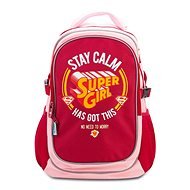 BAAGL Školní batoh s pončem Supergirl Stay Calm - School Backpack